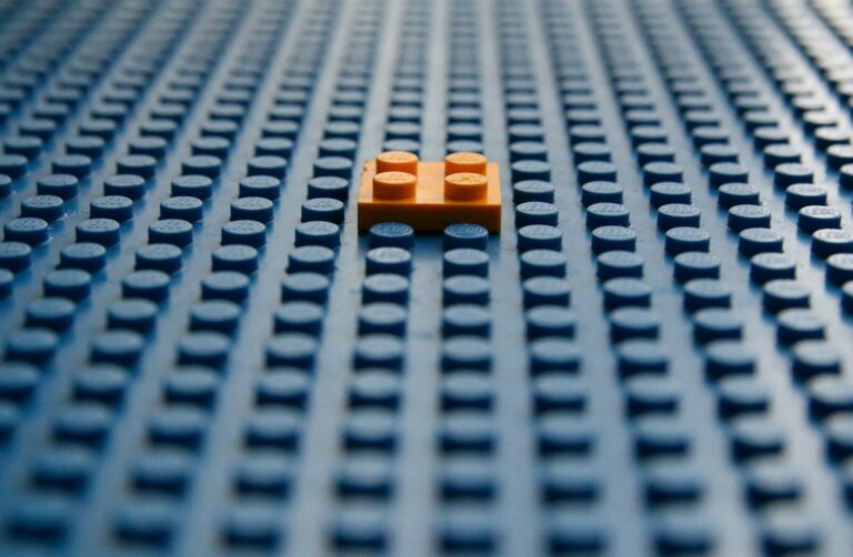 blue and yellow plastic blocks